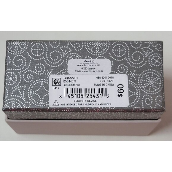 Disney Unwiritten Ohana Means Family Floating Crystal Flower Adjustable Bracelet - Picture 6 of 6